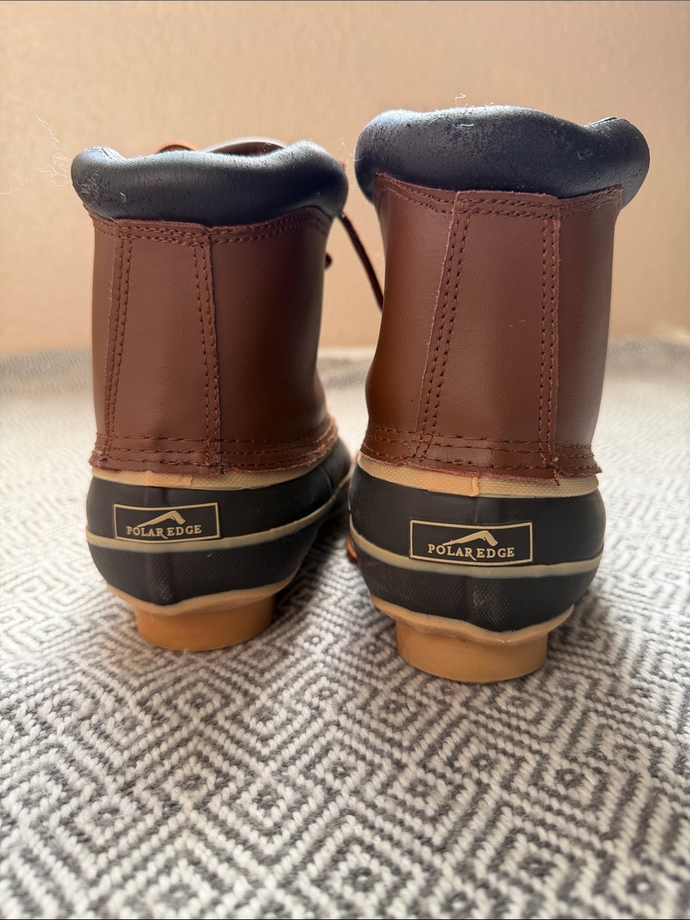 Kids Brown Waterproof Rain & Snow Boots - Picture 7 of 14
